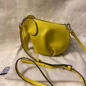 Loewe Mini Elephant Crossbody Bag Yellow